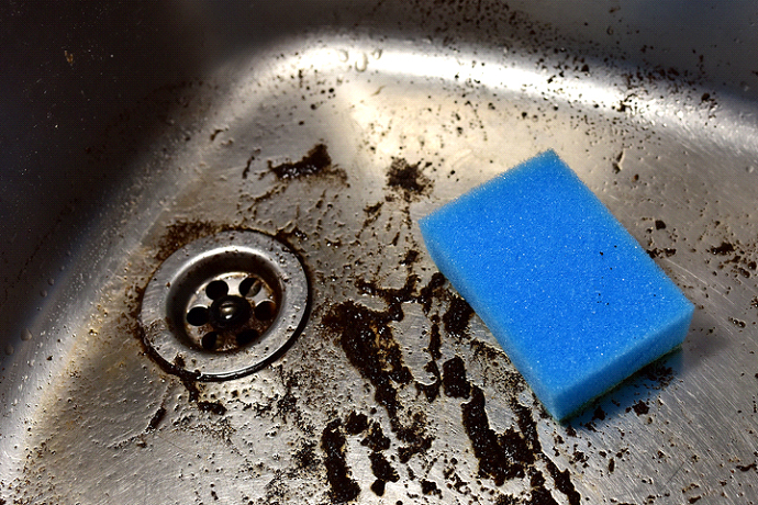 black sludge coming from my kitchen sink